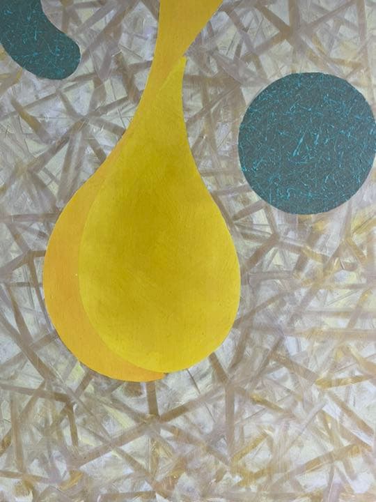 油絵 現代アート Yellow 作者 あんどうまさひろ 油彩画 - メルカリ