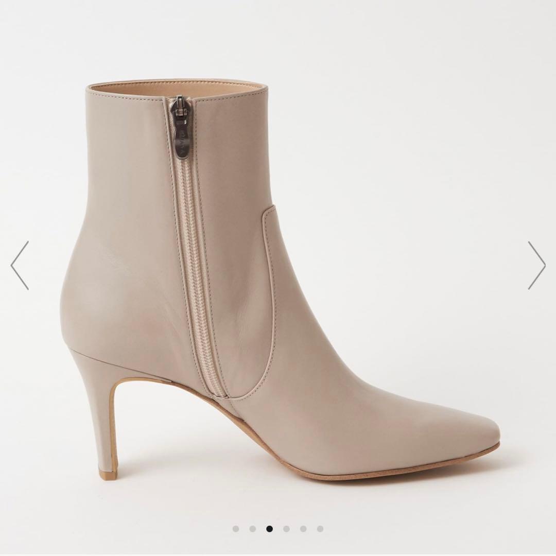 美品 DIANA ダイアナ スクエアトゥ シンプルショートブーツ 23.5cm