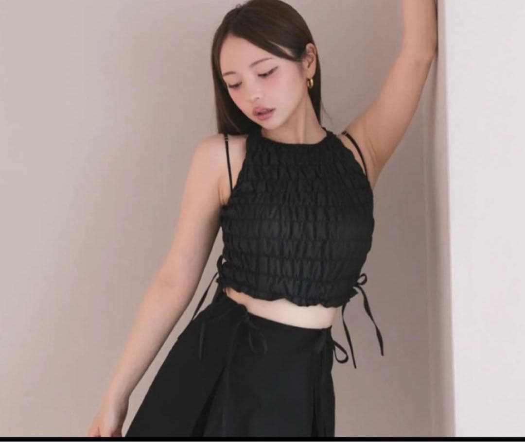 アンドマリー メイシャーリングトップス 2181 【完売品】ANDMARY アンドマリー Mei shirring tops メイ