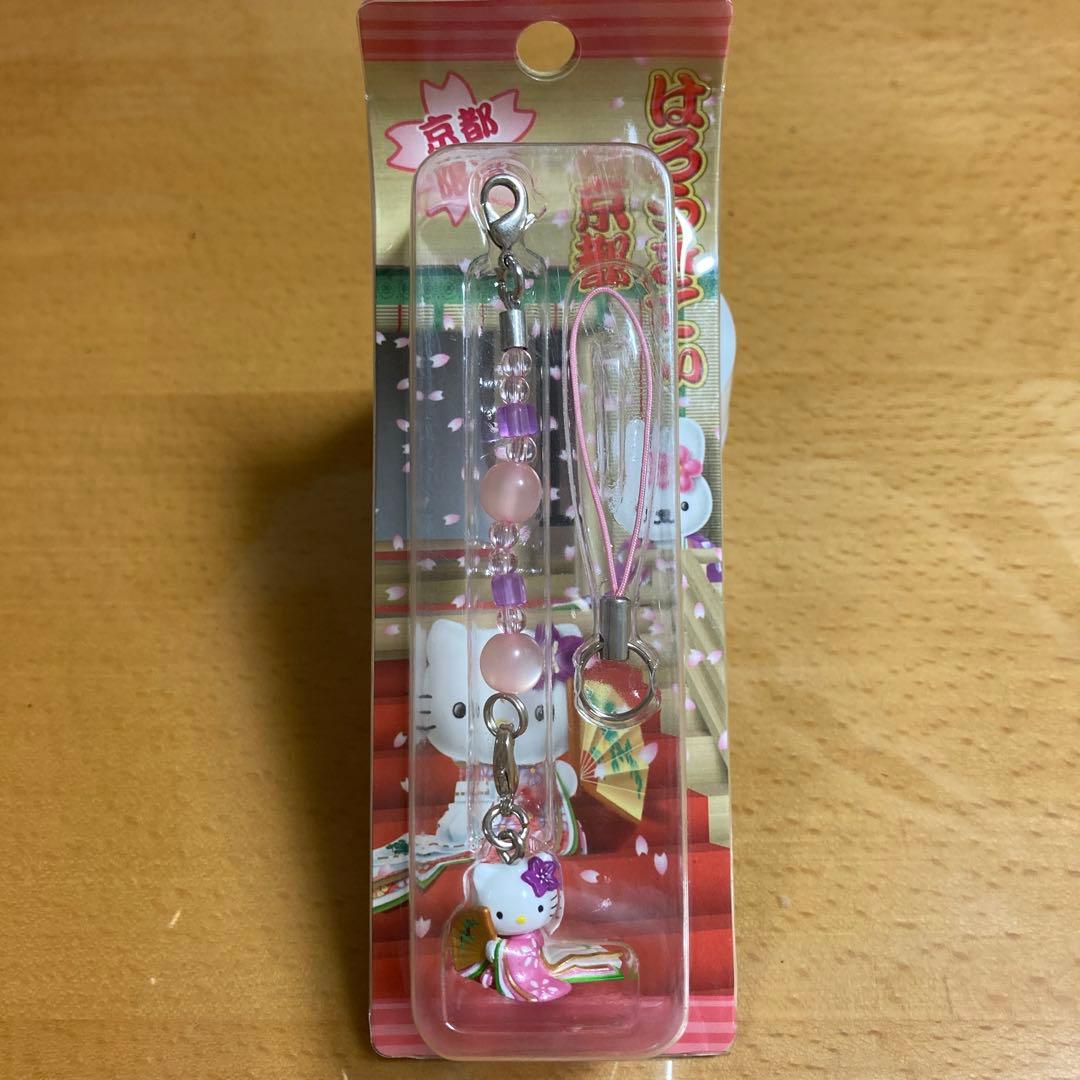 未使用 / 京都府 十二単キティ 限定品】サンリオ ハローキティ 根付け