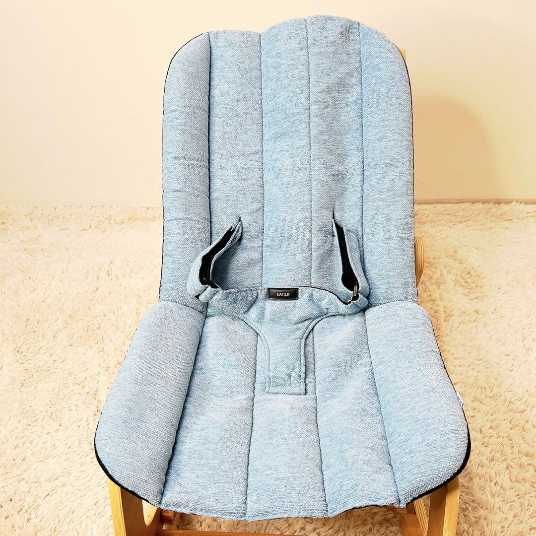 廃盤】KATOJI bome バウンサーチェア SS-03902 天然木 青 - メルカリ