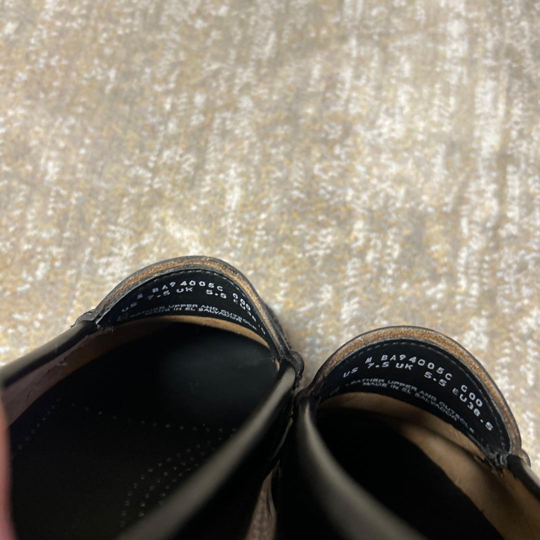 ブラックレザー ローファー　G.H.BASS CLANE 別注