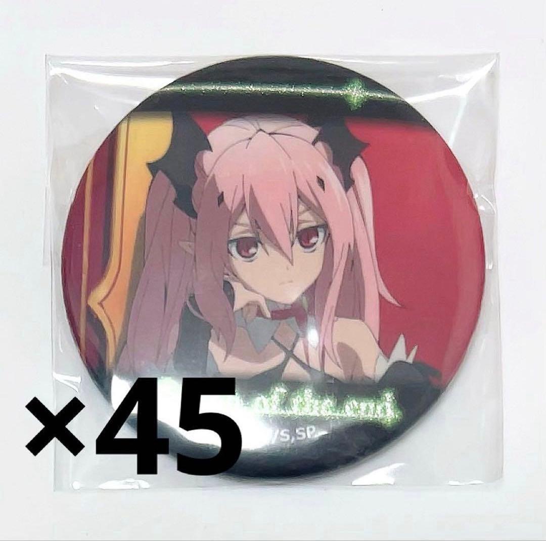 終わりのセラフ クルル カラ鉄 缶バッジ クルル 缶バッジ 終わりのセラフ カラ鉄 描き下ろしver カラオケの鉄人