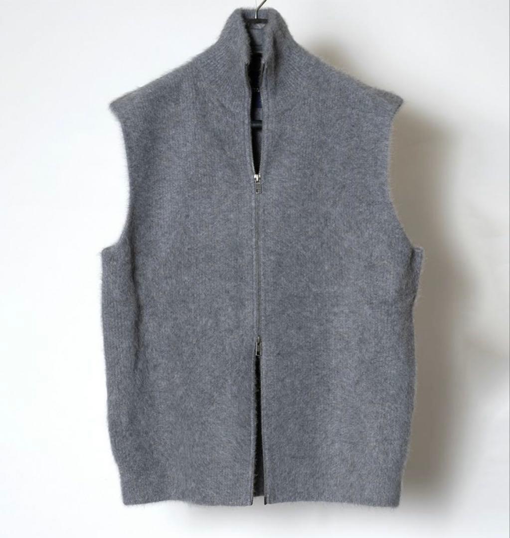 トップス FOX CASHMERE ZIP-UP VEST RAINMAKER】FOX CASHMERE ZIP-UP VEST_GRAY | marfa store