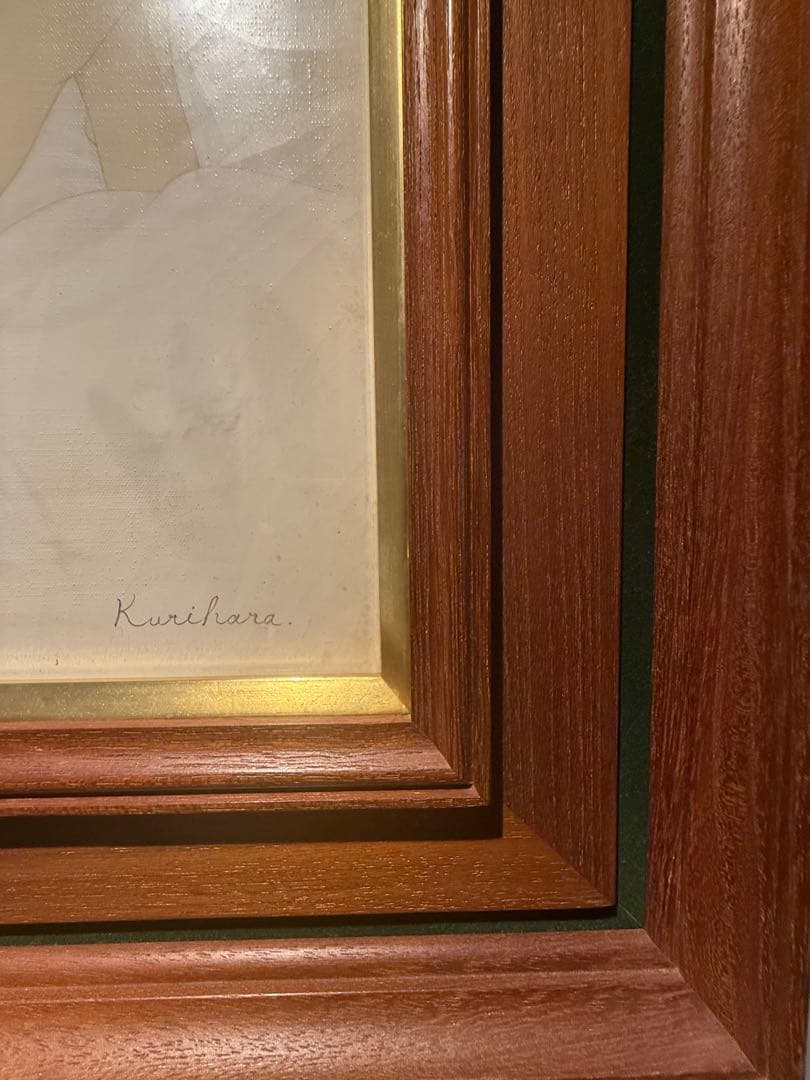 栗原喜依子【横たわる裸婦】 肉筆油彩画 直筆サインあり - メルカリ