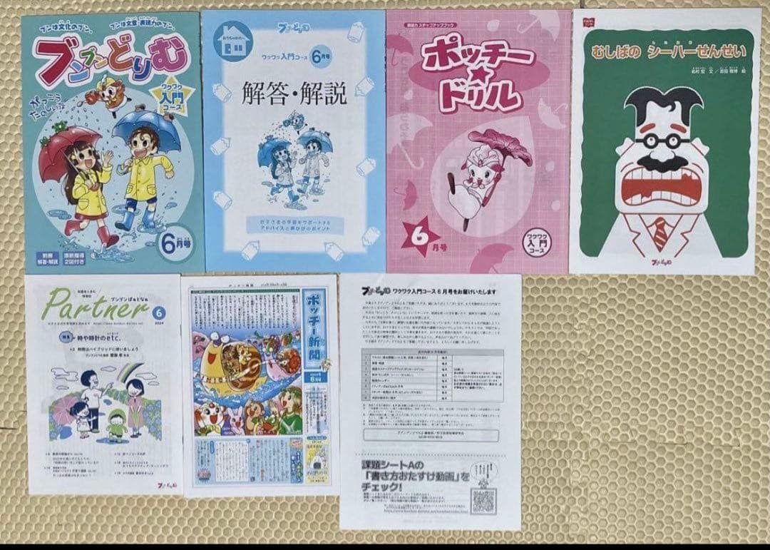 ブンブンどりむ　1年生　2024年未記入　1年分