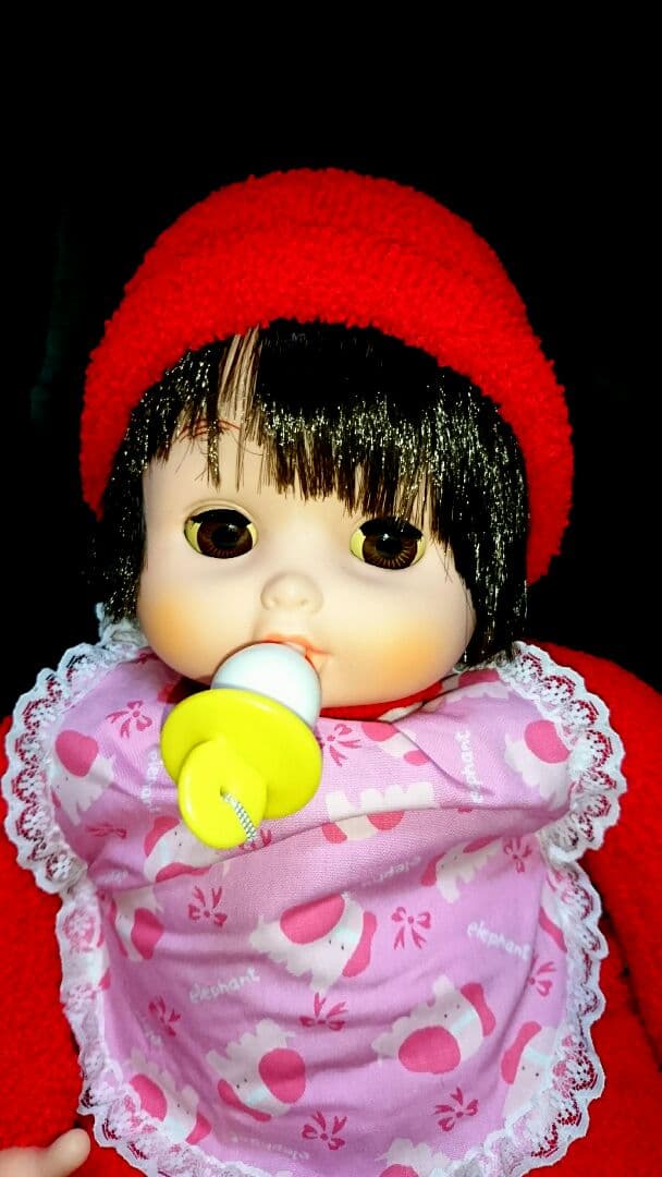 レア 新品 昭和 レトロ スリーピングアイ ベビー おしゃぶり 人形