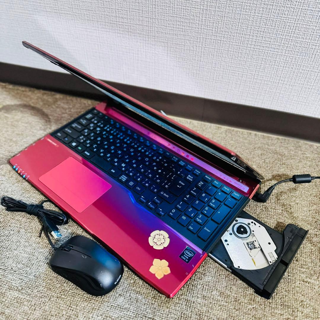 S237 富士通ノートパソコンWEBカメラSSD高速Windows11オフィス付