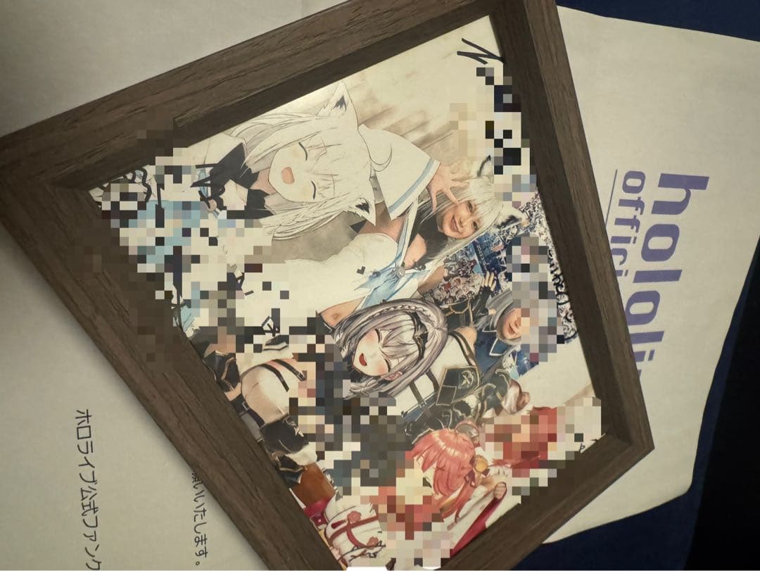 ホロライブ 白上フブキ 他6名 直筆サイン入り記念写真 抽選5名限定