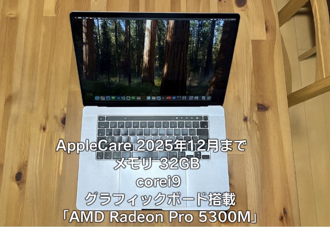 MacBook Pro 16インチ i9 32GB AppleCare付き MacBook Pro 16インチ i9 32GB AppleCare付き 16インチMacBook Pro 2.4
