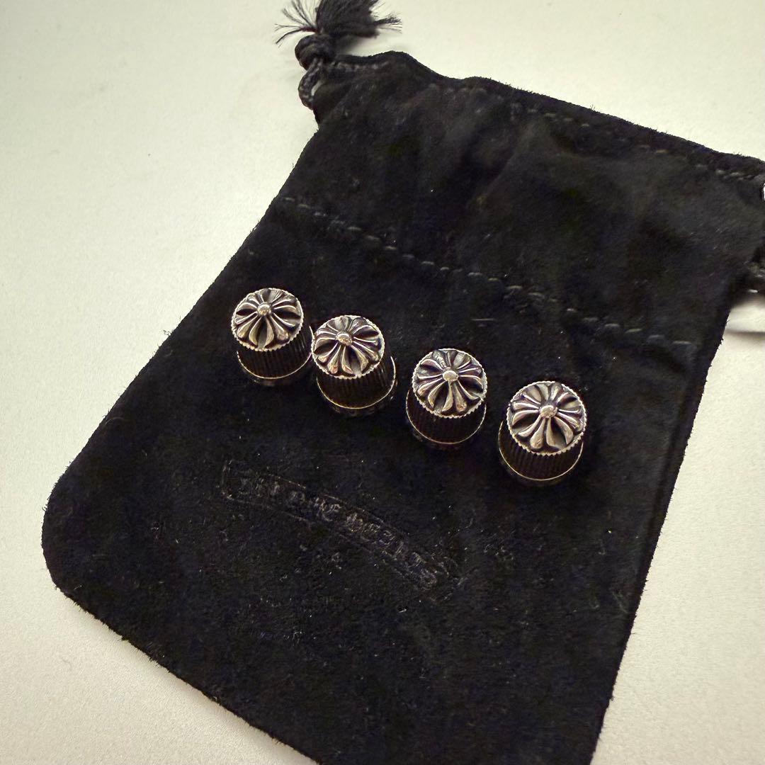 まぐろ 新品 クロムハーツ バルブキャップ クリスマス ノベルティ 4個 CHROME HEARTS (クロムハーツ) 2022年 クリスマスノベルティ TOOTH