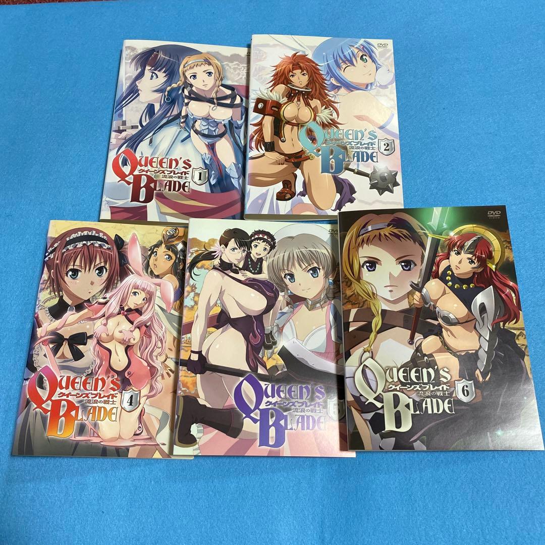 クイーンズブレイド 流浪の戦士全6巻、玉座を継ぐ者 全5巻 DVD