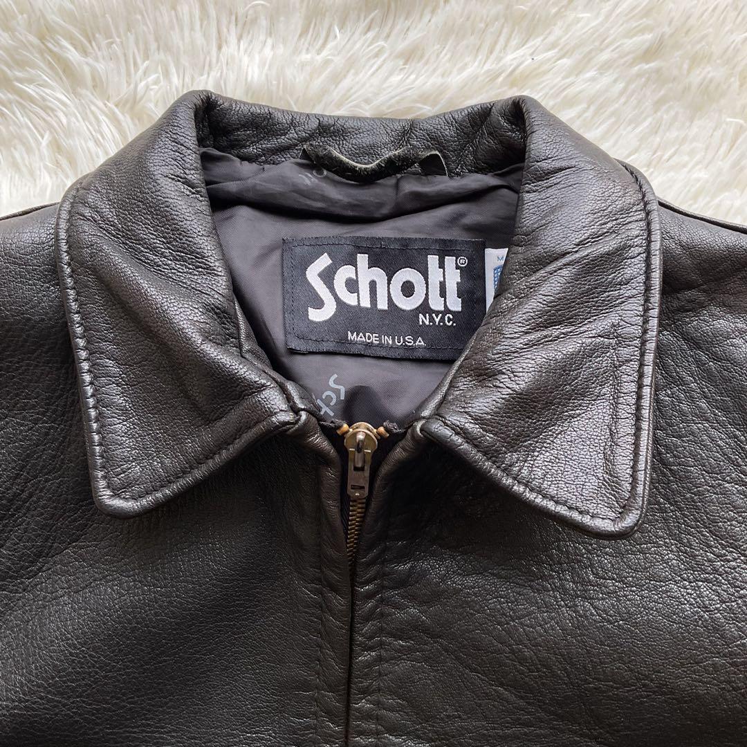 美品✨ schott 247W レザージャケット シングルライダース 黒 L - メルカリ