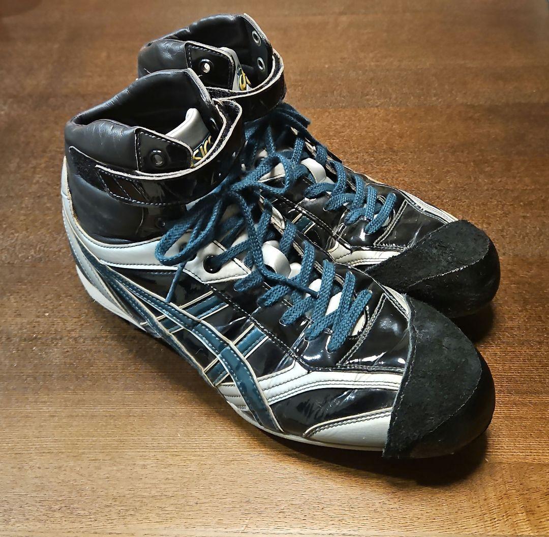 アシックス 野球　スパイク ハイカット 28㎝ 楽天市場】【サイズ交換送料無料】ホワイト×ネイビー×ターコイズ