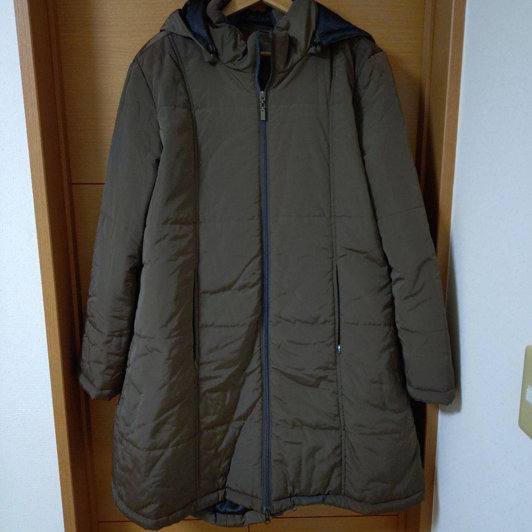 Milktea ステラ4way 中綿ロングママコート フード付き カーキ 極美品