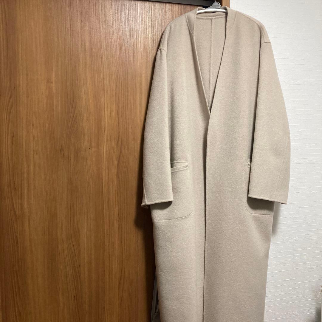 GALERIE VIE ウールダブルフェイス ストール付きコート - メルカリ