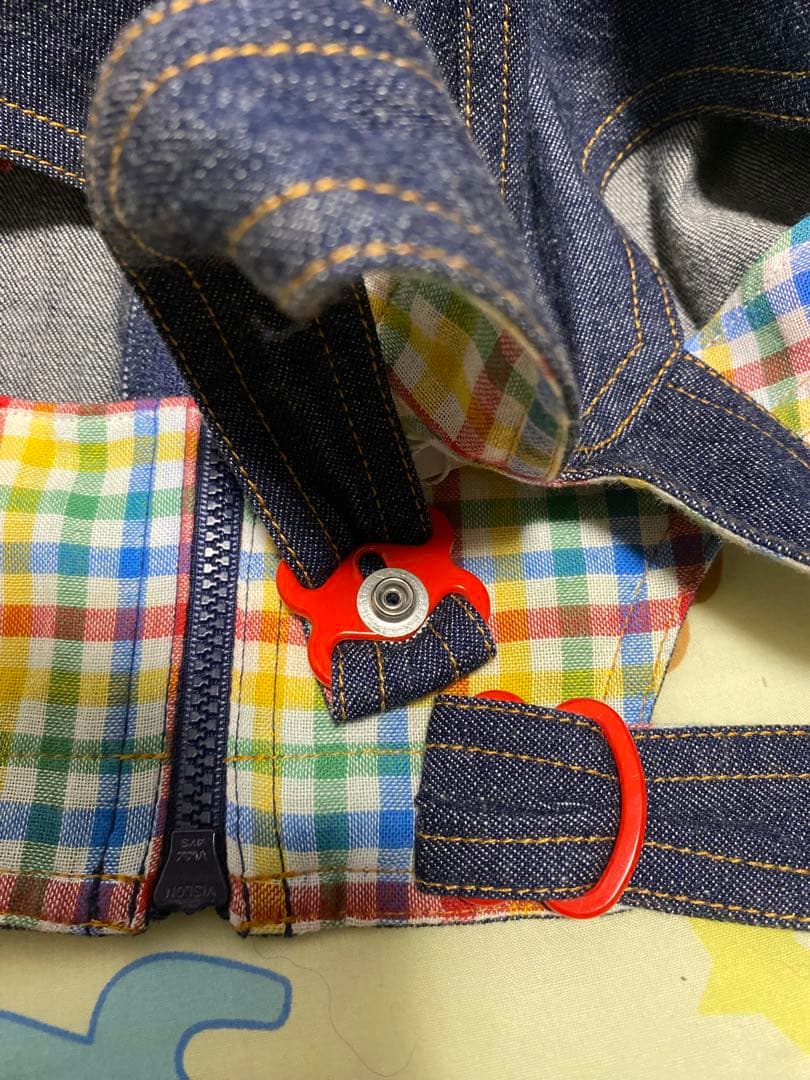 ミキハウス MIKIHOUSE サロペット ズボン プッチーくん 刺繍【90