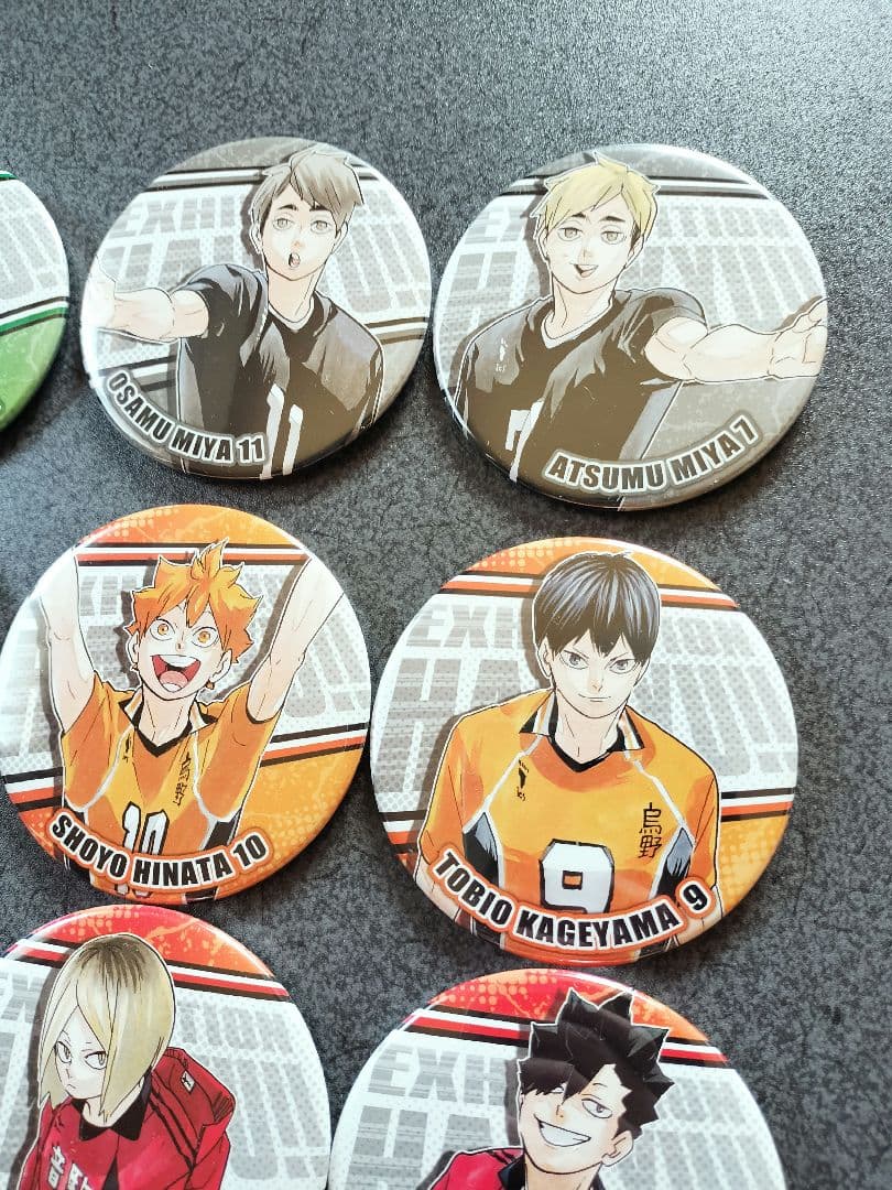 ハイキュー コレクション缶バッジ ハイキュー展 黒尾 孤爪 及川 影山