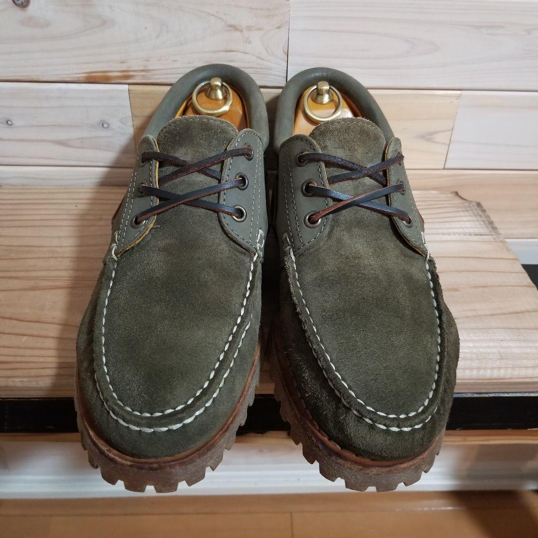 美品 Timberland ティンバーランド 3eye スリーアイ 26 カーキ - メルカリ