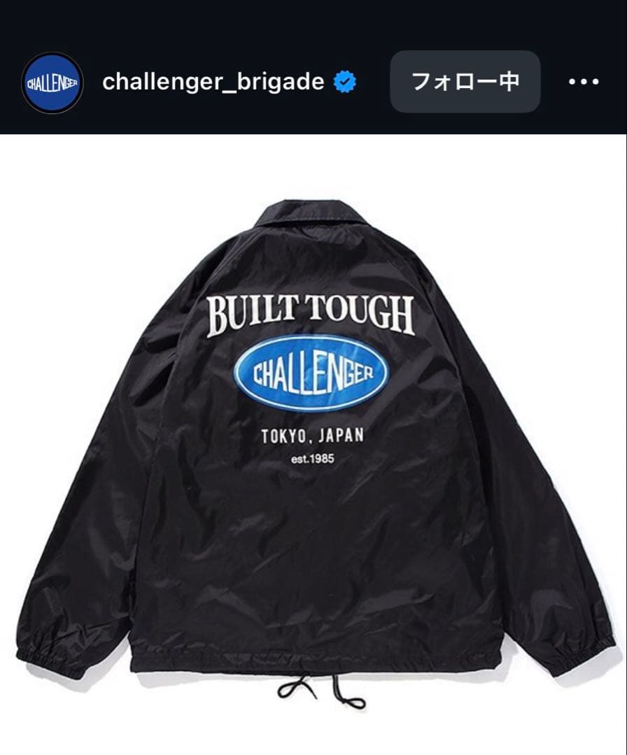 CHALLENGER ブラックナイロンジャケット M CHALLENGER チャレンジャー 通販 18AW ナイロンジャケット MILITARY