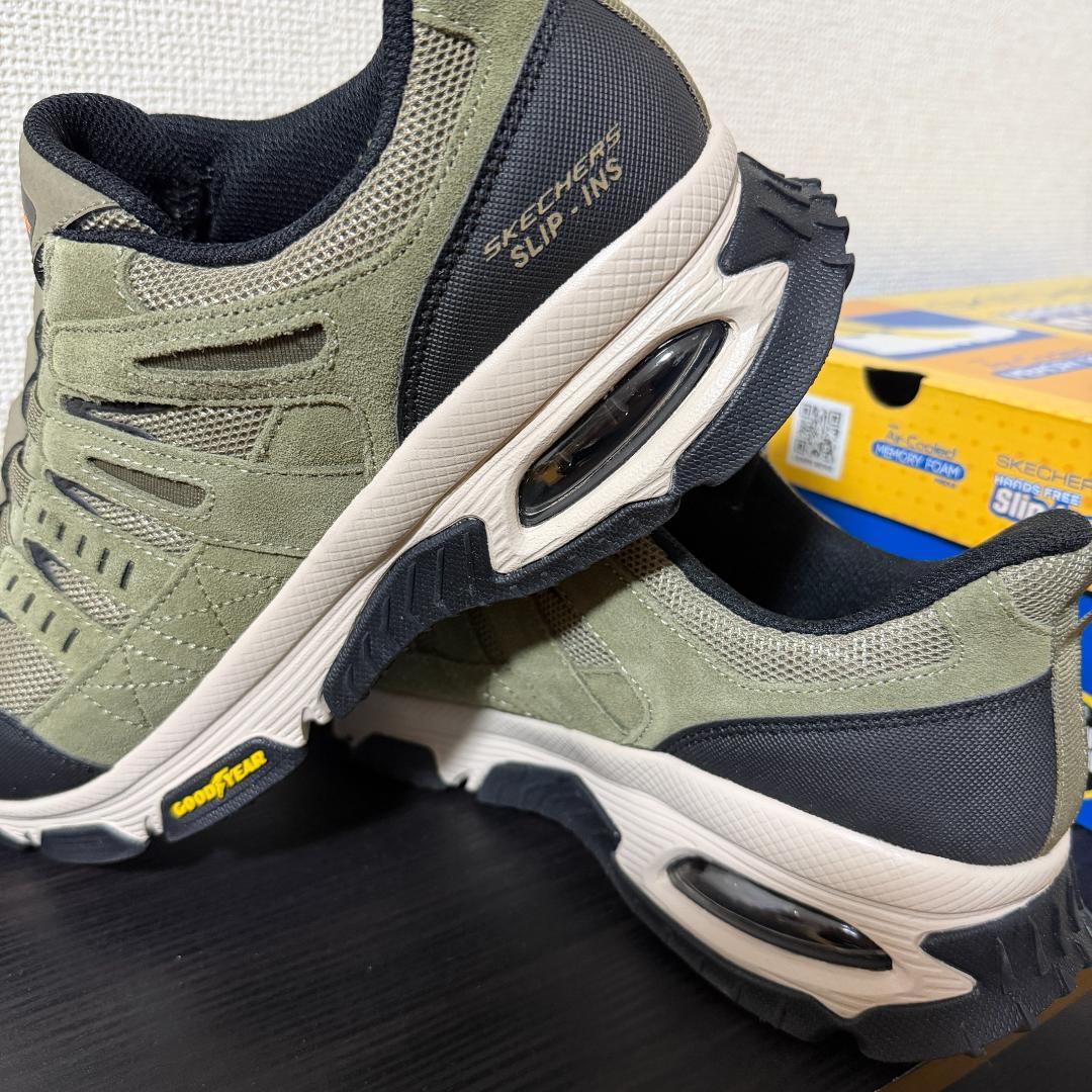 【未使用に近い】SKECHERS ハンズフリー安全靴 28.0cm 2E相当