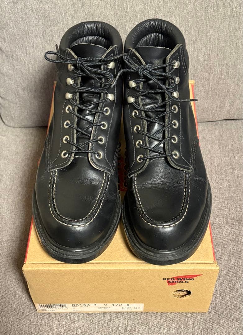 【9 1/2 D 11年】RED WING 8133 スーパーソール ブラック RED WING/レッドウイング】「6 inch Super Sole”Moc Toe”/6インチ
