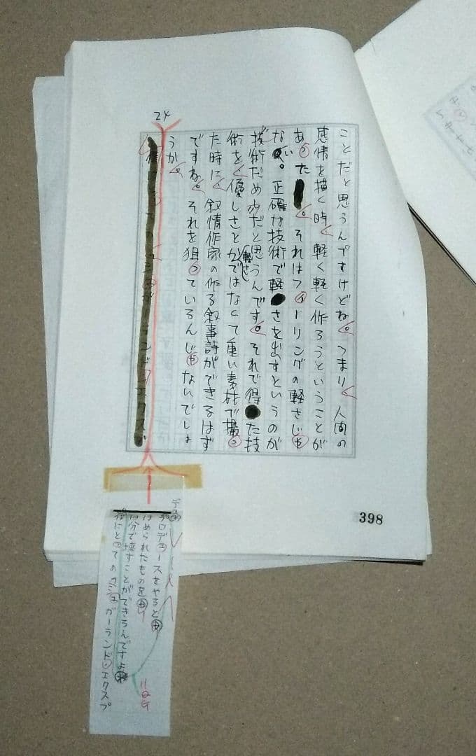 大林宣彦監督『僕らはアウ\"ァンギャルド』シネアスト⑩自筆原稿(200字40枚)