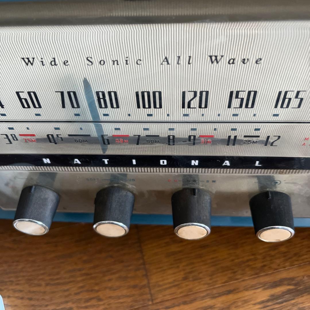 ナショナル 真空管 ラジオ 昭和 レトロ ジャンク品