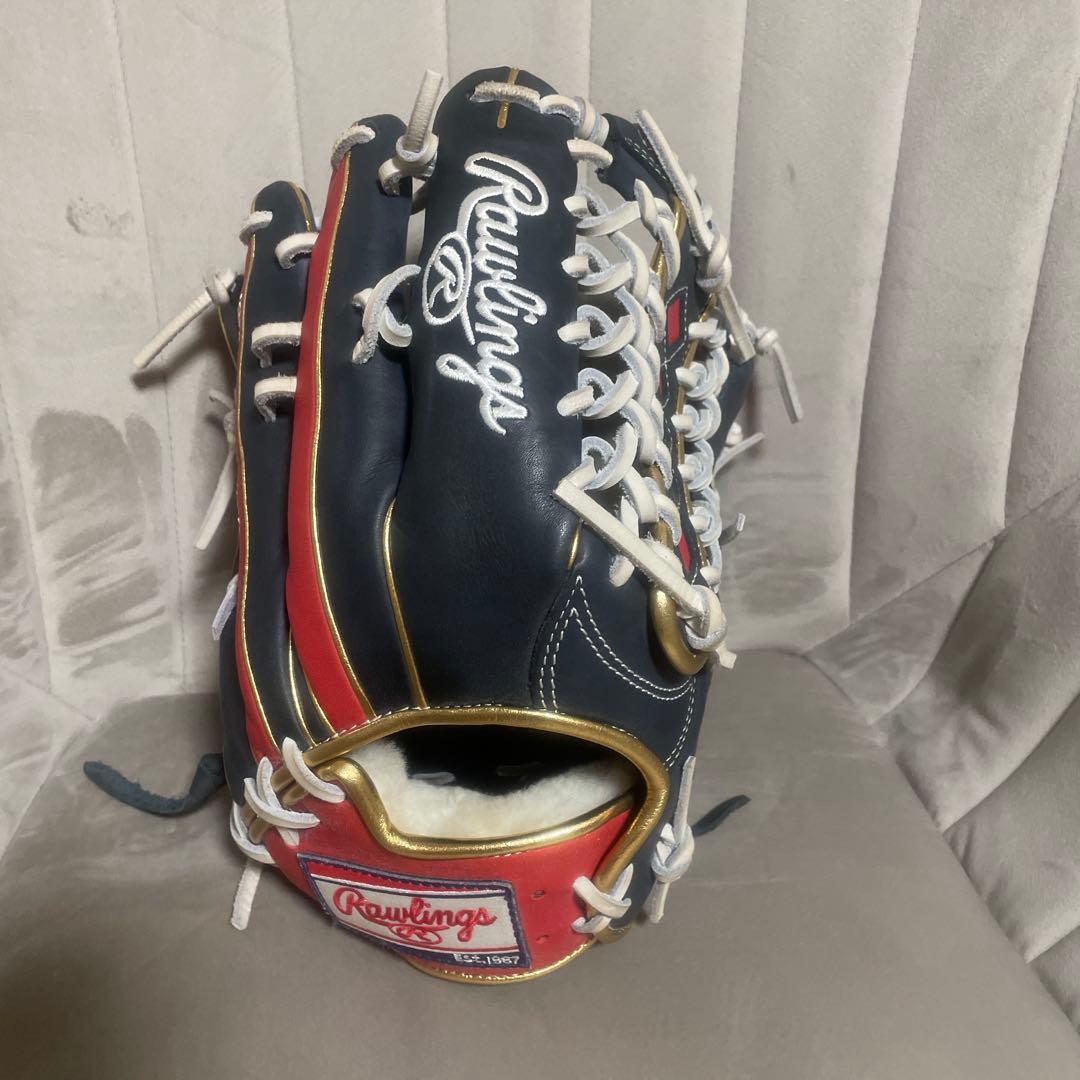 Rawlings 軟式グローブ 黒赤ウィザード 野球 ローリングス 軟式グローブ Rawlings 軟式 グローブ 軟式野球 内