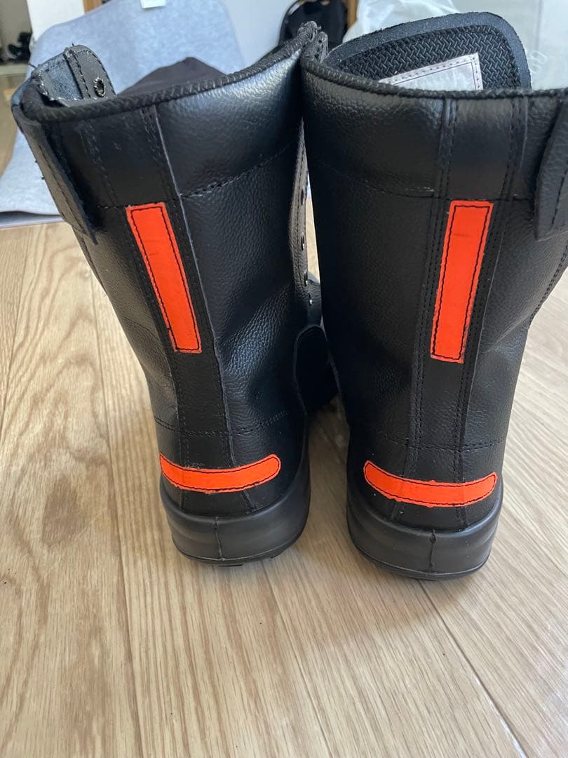 【未使用品】安全靴 27.5cm ブラック WS33 静電靴 消防 長編上