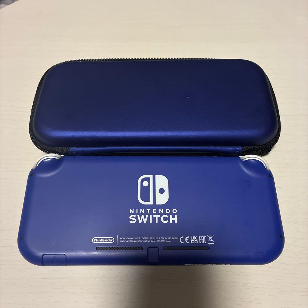 Nintendo Switch Lite 青 + ケース + 充電器 - メルカリ