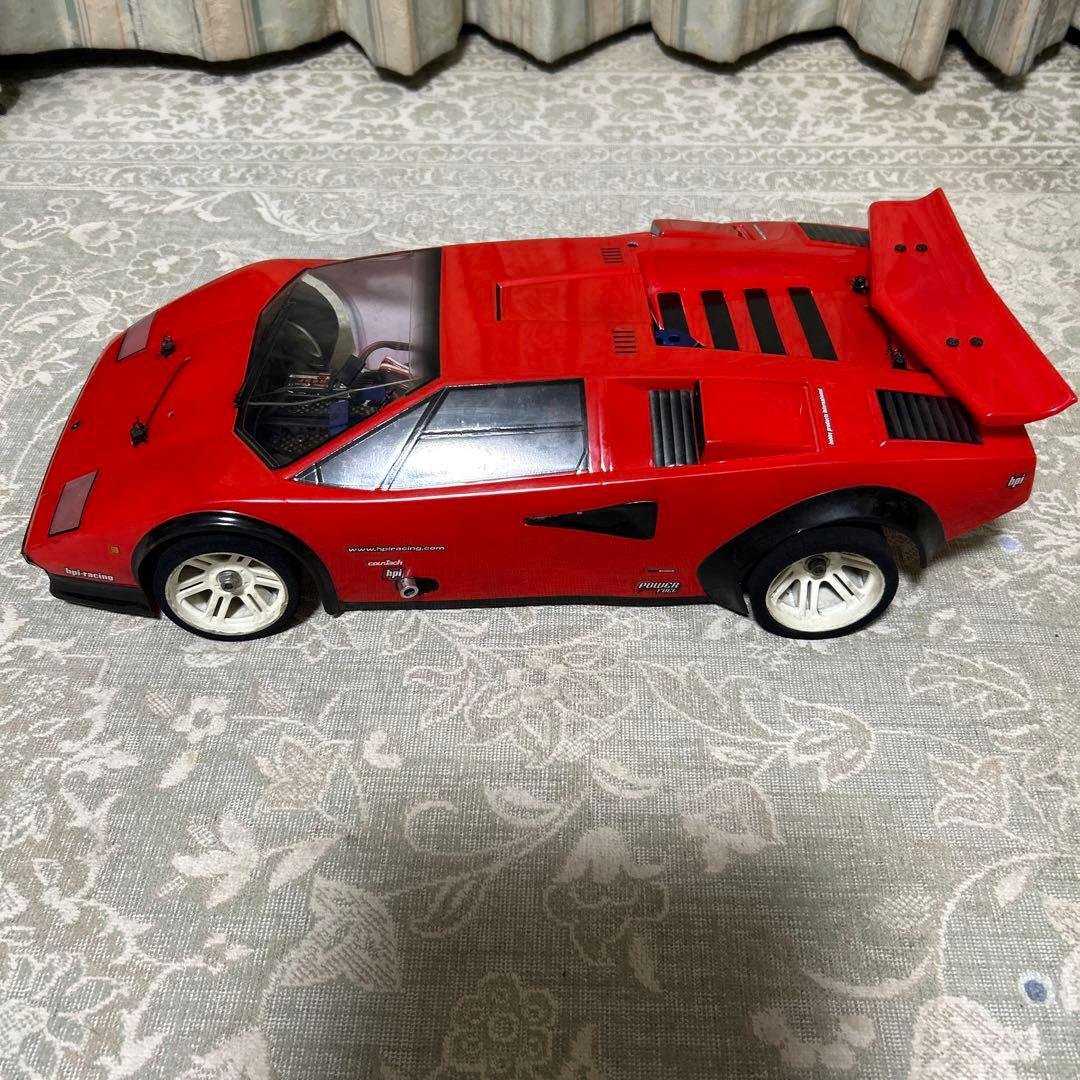 HPIエンジンラジコンカー ランボルギーニカウンタックボデー - メルカリ