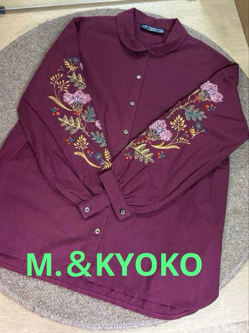 ☆新品☆ M.＆KYOKO コットン 袖刺繍がエレガントなブラウス M.&KYOKO（エムアンドキョウコ） – Tag – ページ – satoseni online