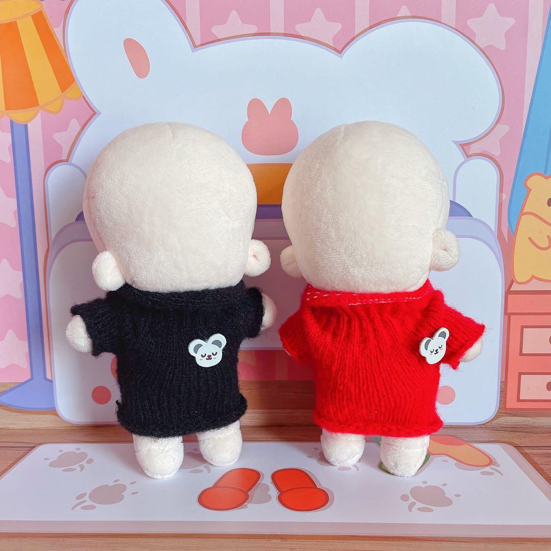 10cmぬいぐるみ用 着せ替え服 ぬい服 ハイネックニットチュニック 16色