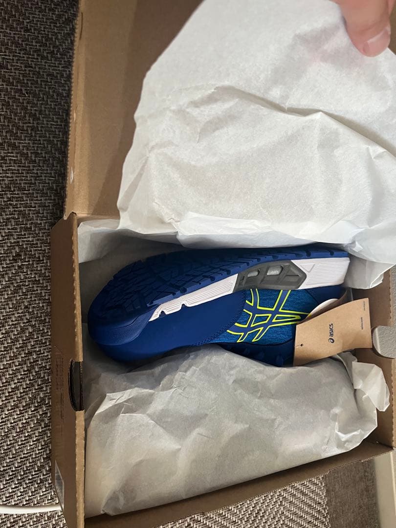 asics 安全靴 25.5cm 青 WINJOB CP212 AC