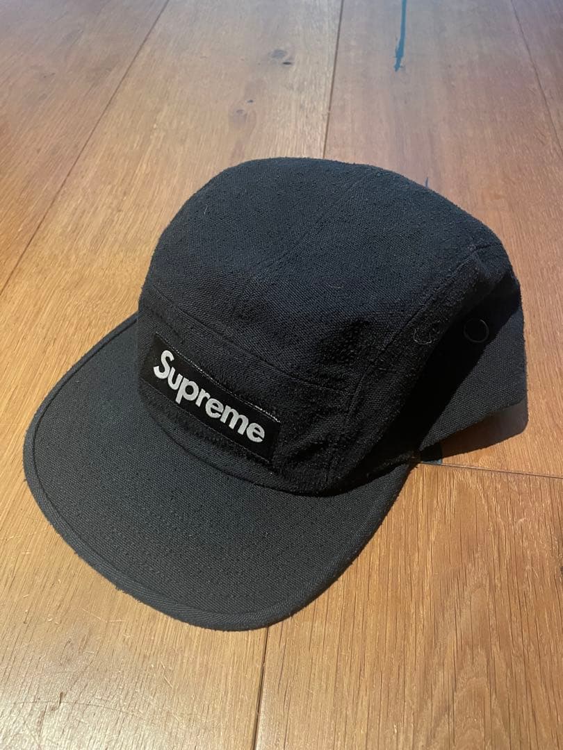 美品Supreme 黒 キャップ　シュプリーム 楽天市場】Supreme シュプリーム キャップ サイズ:7 1/4(57.7cm) 20SS