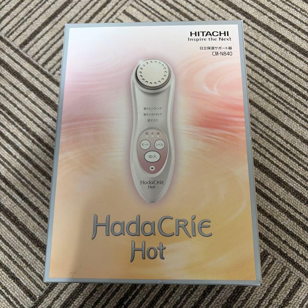 HITACHI HadaCRiE Hot CM-N840 美顔器 試してみた】保湿サポート器 ハダクリエ ホット CM-N840 HITACHI