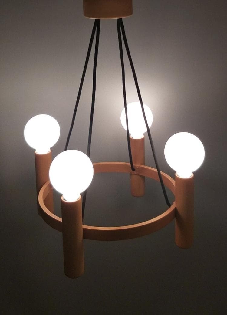 ☆超激レア美品☆ Domus 4灯シャンデリア ブナ材 ドムズ 照明