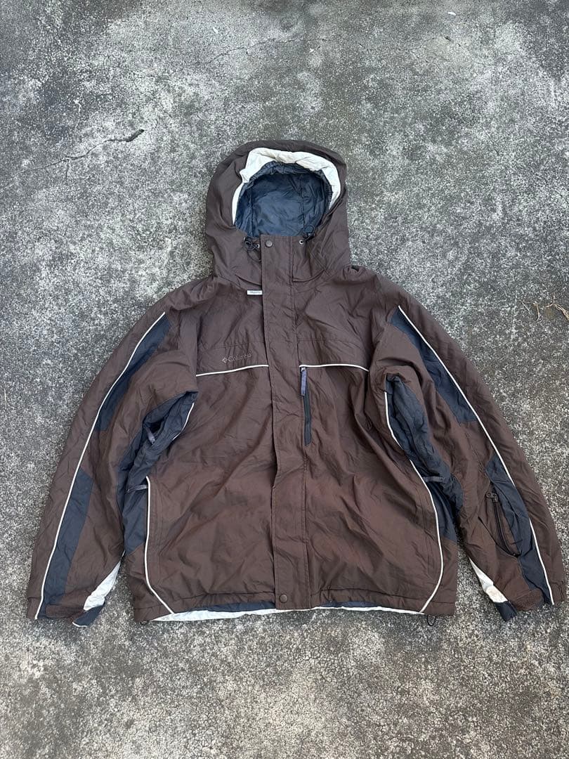 00s Columbia mountain jacket 茶色 テック系 y2k 00s Columbia mountain jacket 茶色 テック系 y2k - メルカリ