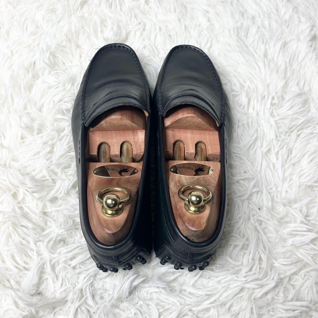 【美品】 TOD'S トッズ ドライビングシューズ Tタイムレス 25.5cm