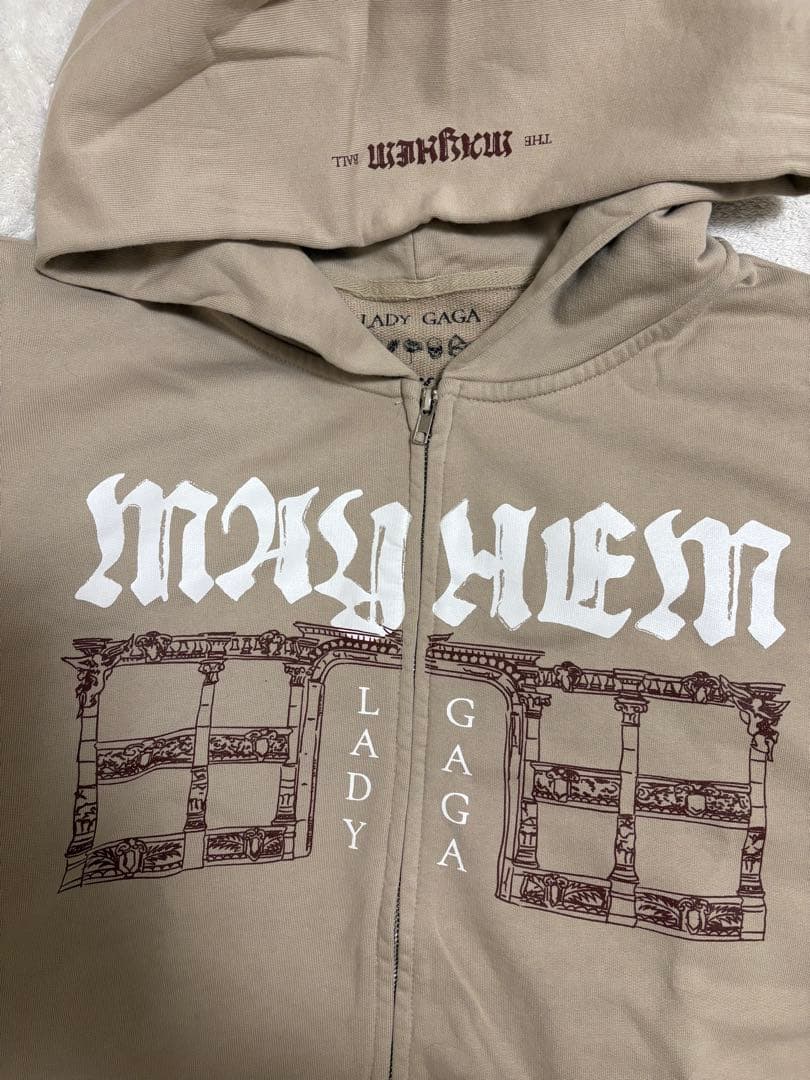 新品 レディーガガ メイヘム ジップ スウェット パーカー L ツアー