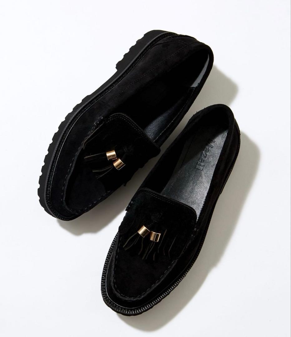 Mazell スウェードタッセルローファー 37 BARNYARDSTORM / スエードタッセルローファー【Mazell】【WEB限定