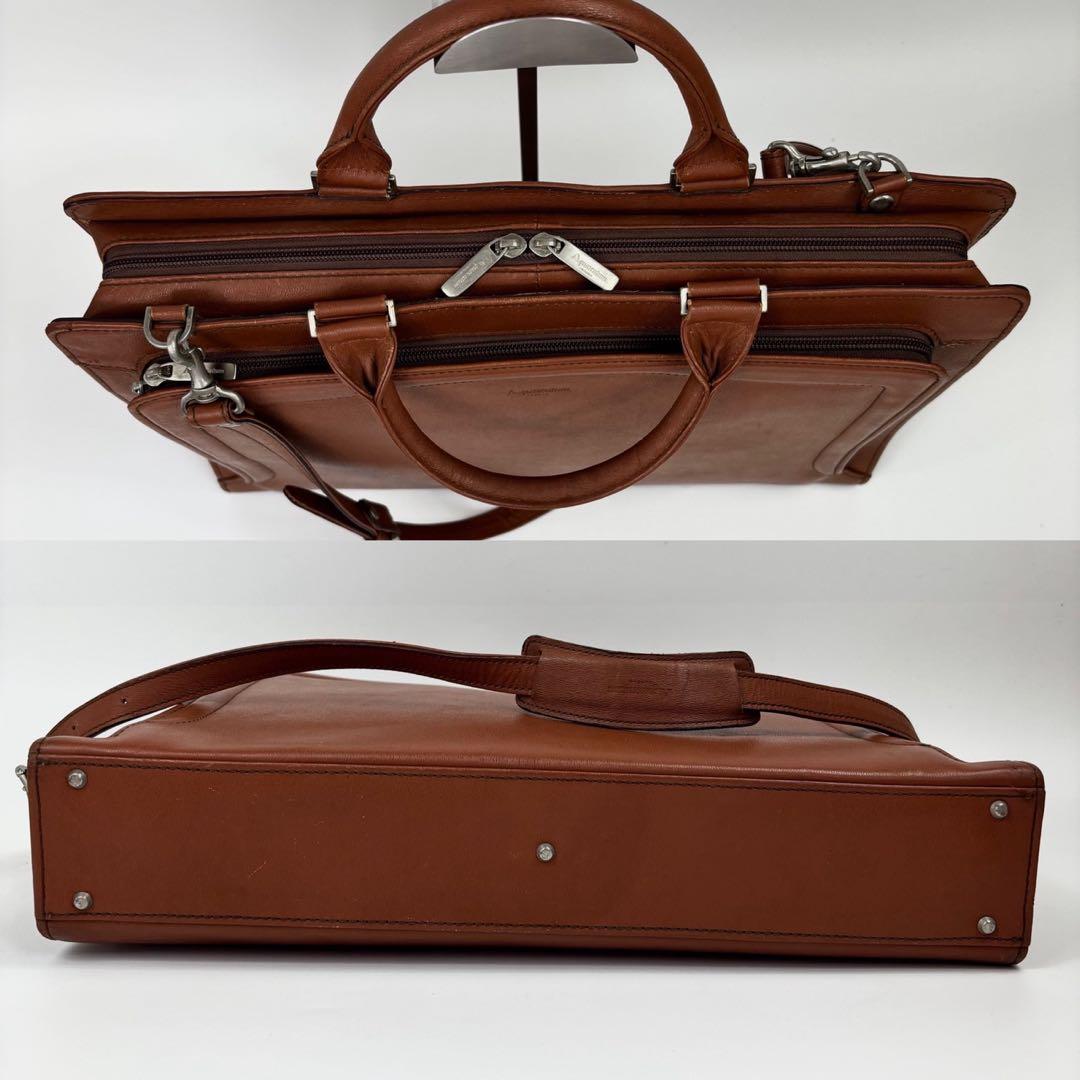 美品 アクアスキュータム マルエム 2way ビジネスバッグ クラブ