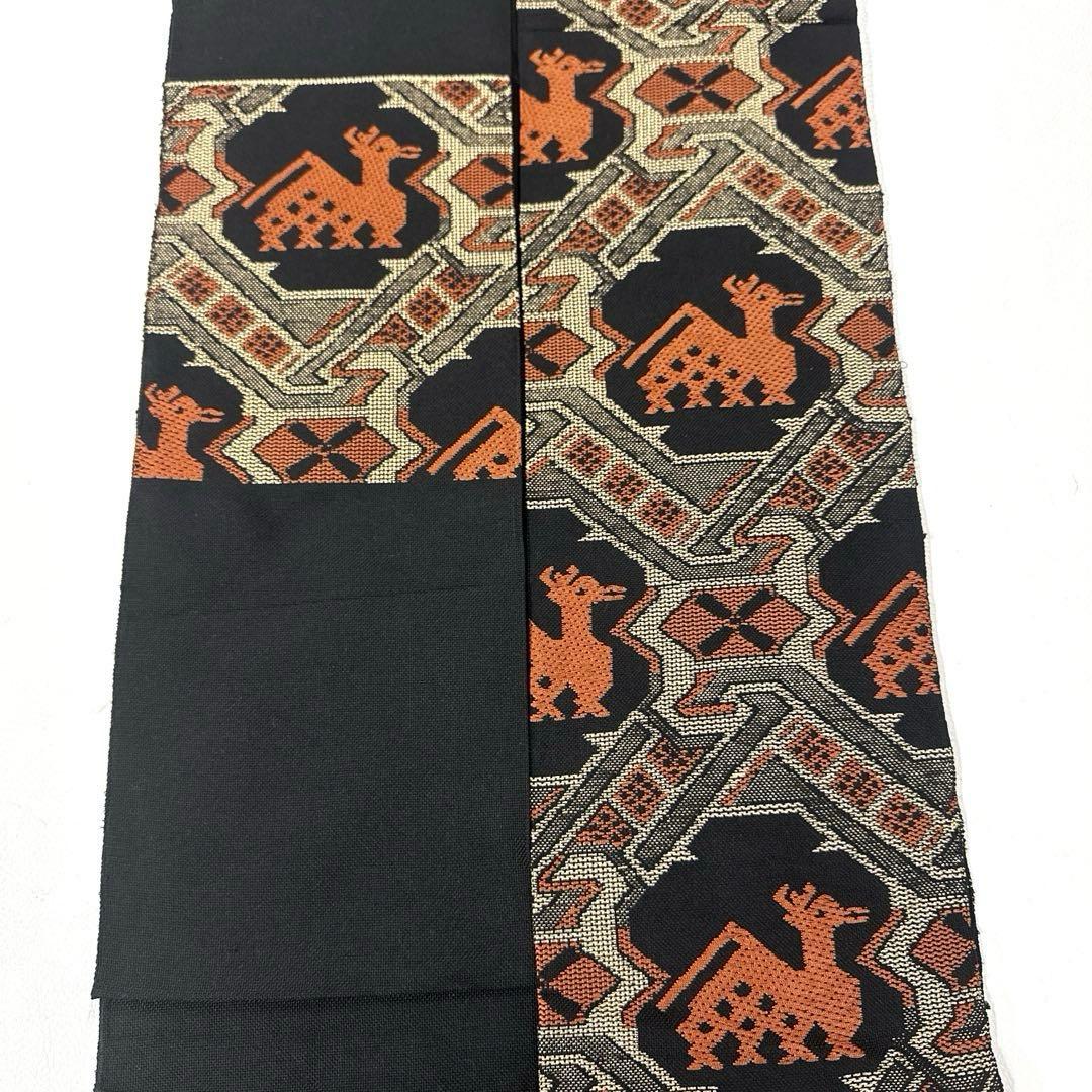 専用帯1438 ○茶道帛紗の老舗 大阪有香 高級 正絹 松葉仕立て 名古屋帯