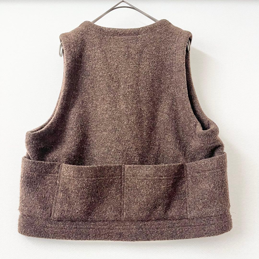 80'90'DRIES VAN NOTENドリスヴァンノッテンウールベスト旧ロゴ