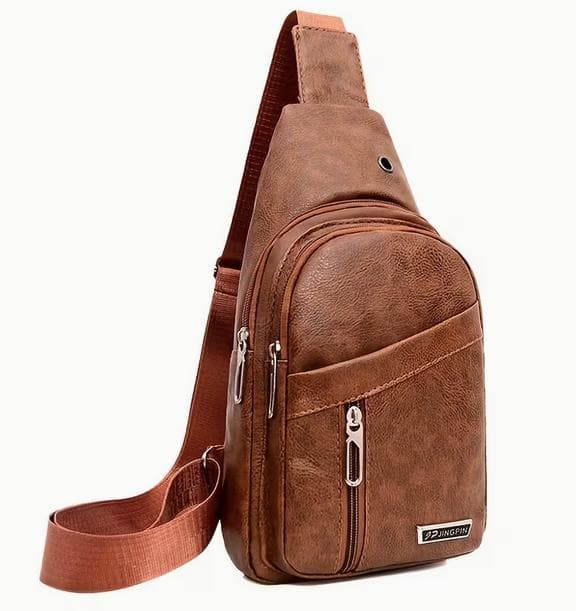 新品 未使用品】メンズチェストクロスボディバッグ マルチポケット