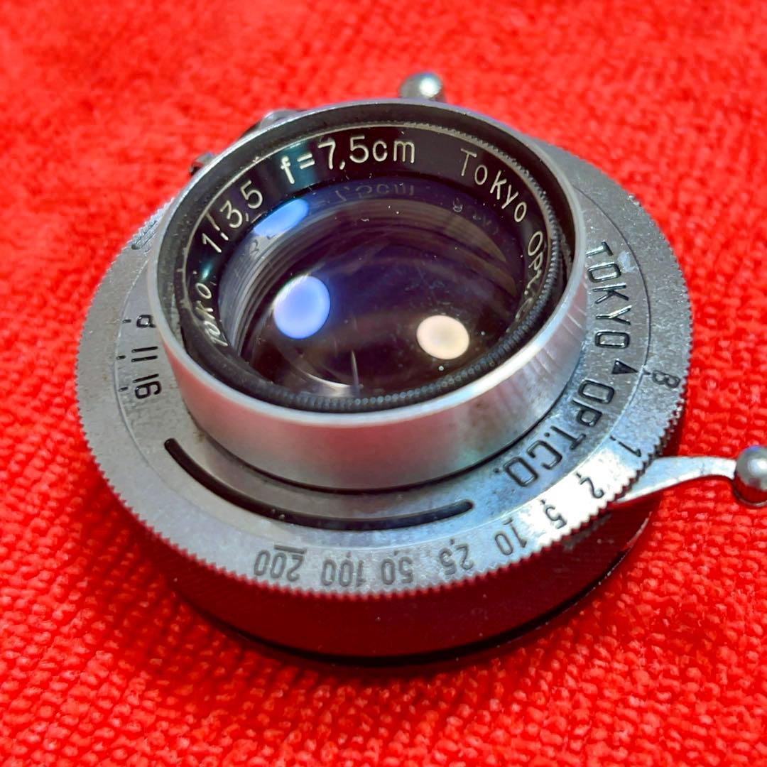 東京光学　Toko 3.5 7.5cm トリプレットの銘レンズ❗️