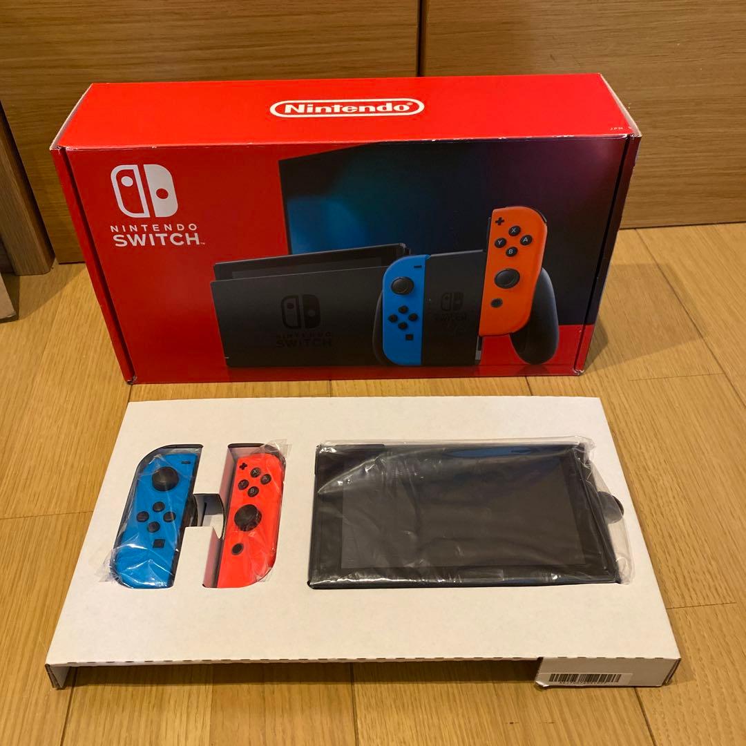 【美品】完品 NintendoSwitch本体バッテリー強化版 本体美品・付属品完品 Nintendo Switch HAD バッテリー強化型 本体