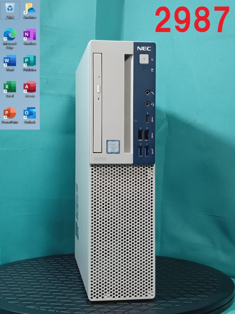 初期保証 i7-8700 16GB SSD256 GT730 HDD オフィス - メルカリ