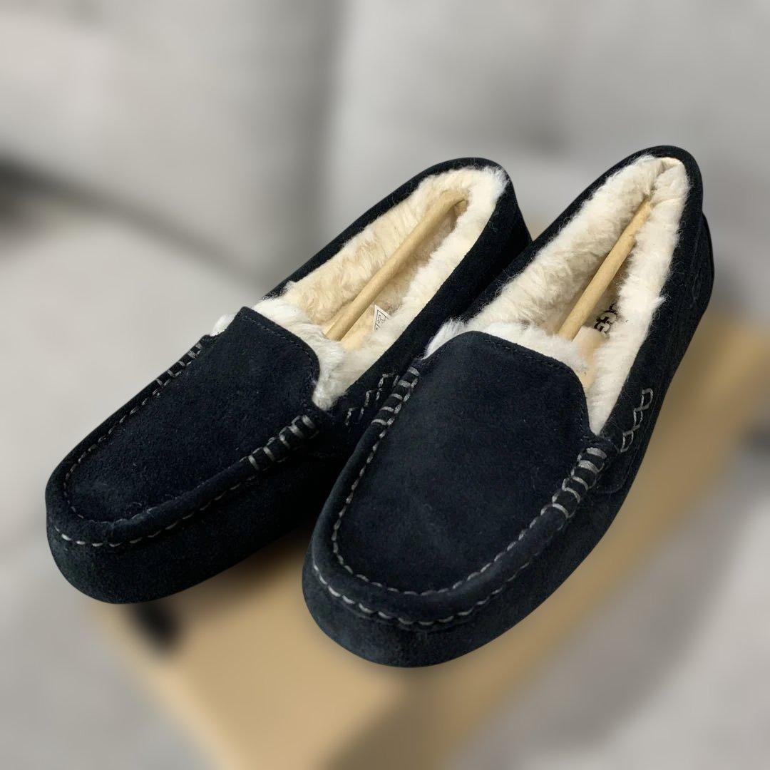 新品未使用】UGG アンスレー モカシン ローファー ブラック 25cm
